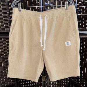 Men’s Beige Casual Shorts with Drawstring Size L